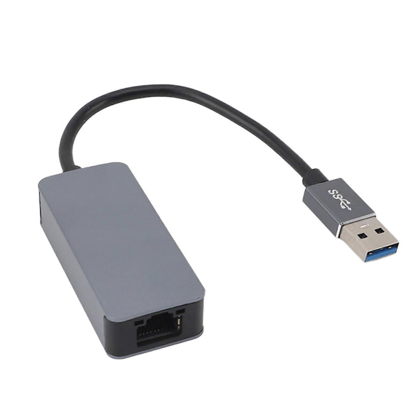 USB 3.0 till 2.5G Ethernet-adapter Höghastighets Plug and Play Bärbar USB 3.2 USB AM till 2.5Gbps Ethernet-adapter för Windows för OS X