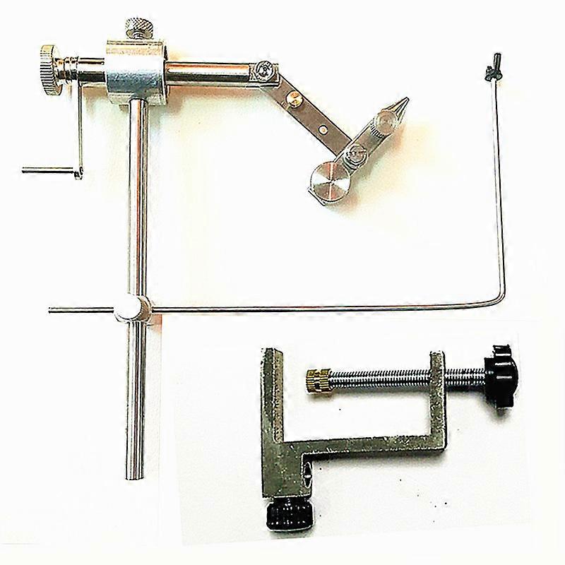 Rotating Fly Tying Vise, C-Clamps, Reinforced Hard Jaws, 360 Degree Rotation, Precision DIY, Lure, Making Tools