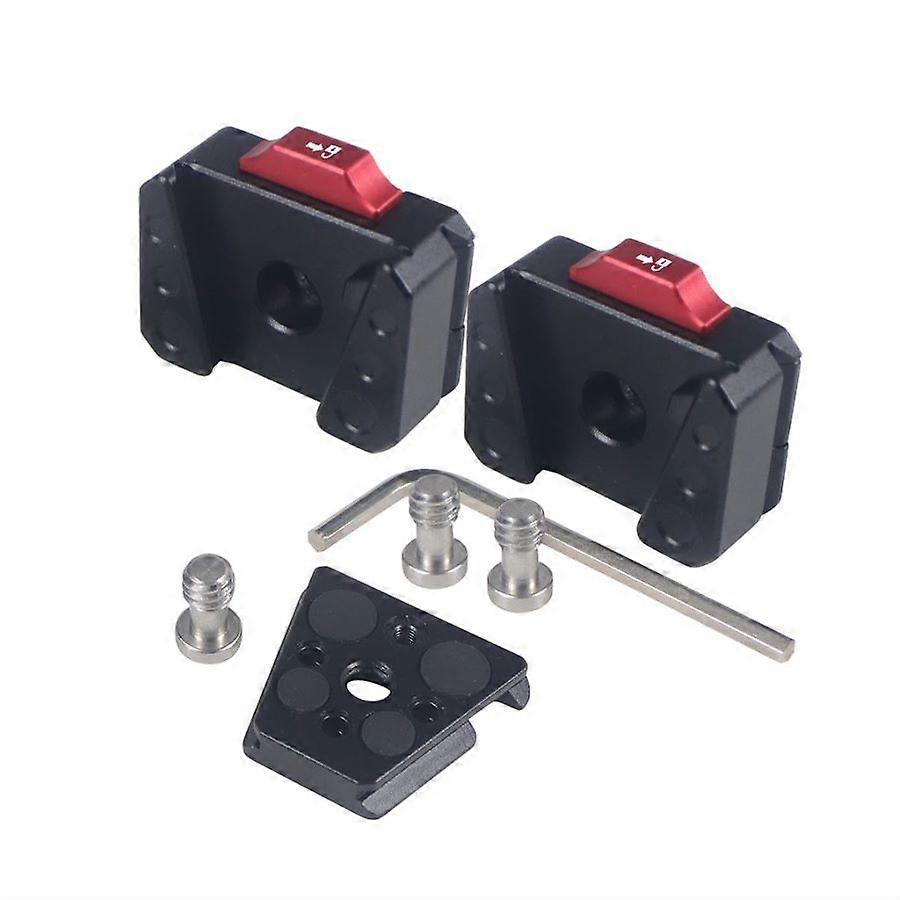 Quick Release Mounting Plate Board, Shake Clamp, V-port for Gopro 11 10 9 OSMO Action Camera DSLR Gimbal Tripod jos