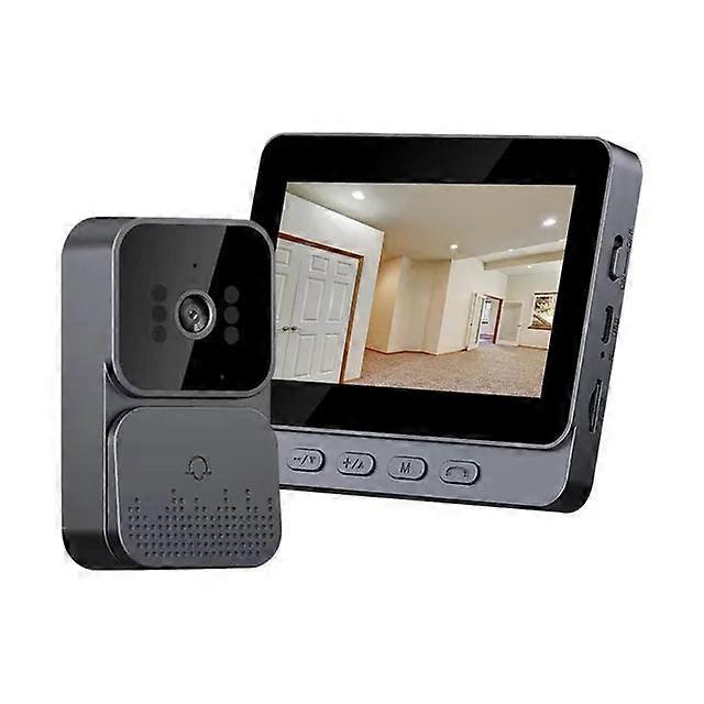 4.3 Inch Ips Screen 2.4g Wireless Visual Intercom Video Monitoring Intelligent Doorbell With Two-way Intercom.