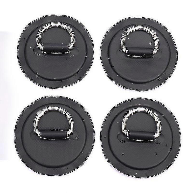 4pcs Surfboard Dinghy Boat Pvc Patch D Ring Deck Rigging Sup Round Ring Pad
