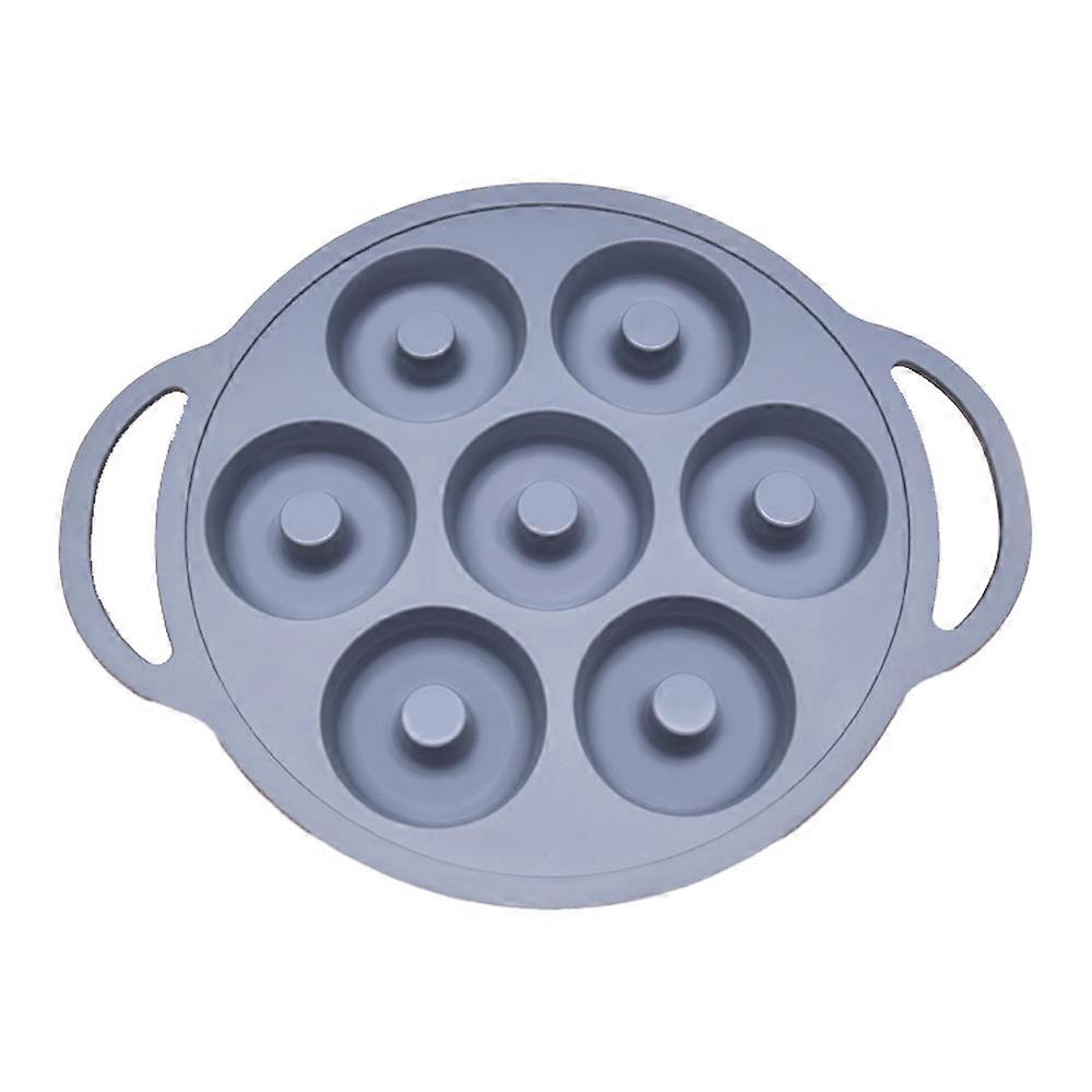 Silicone mini doughnut maker baking muffin tray 7 holes, 7 full-size doughnuts, excluding BPA.