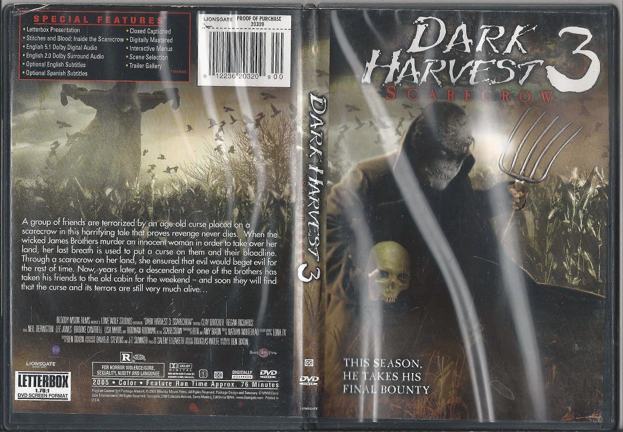 Dark Harvest 3 Scarecrow [DVD] [Region 1] [US Import] [NTSC] -  - PAL - New & Sealed