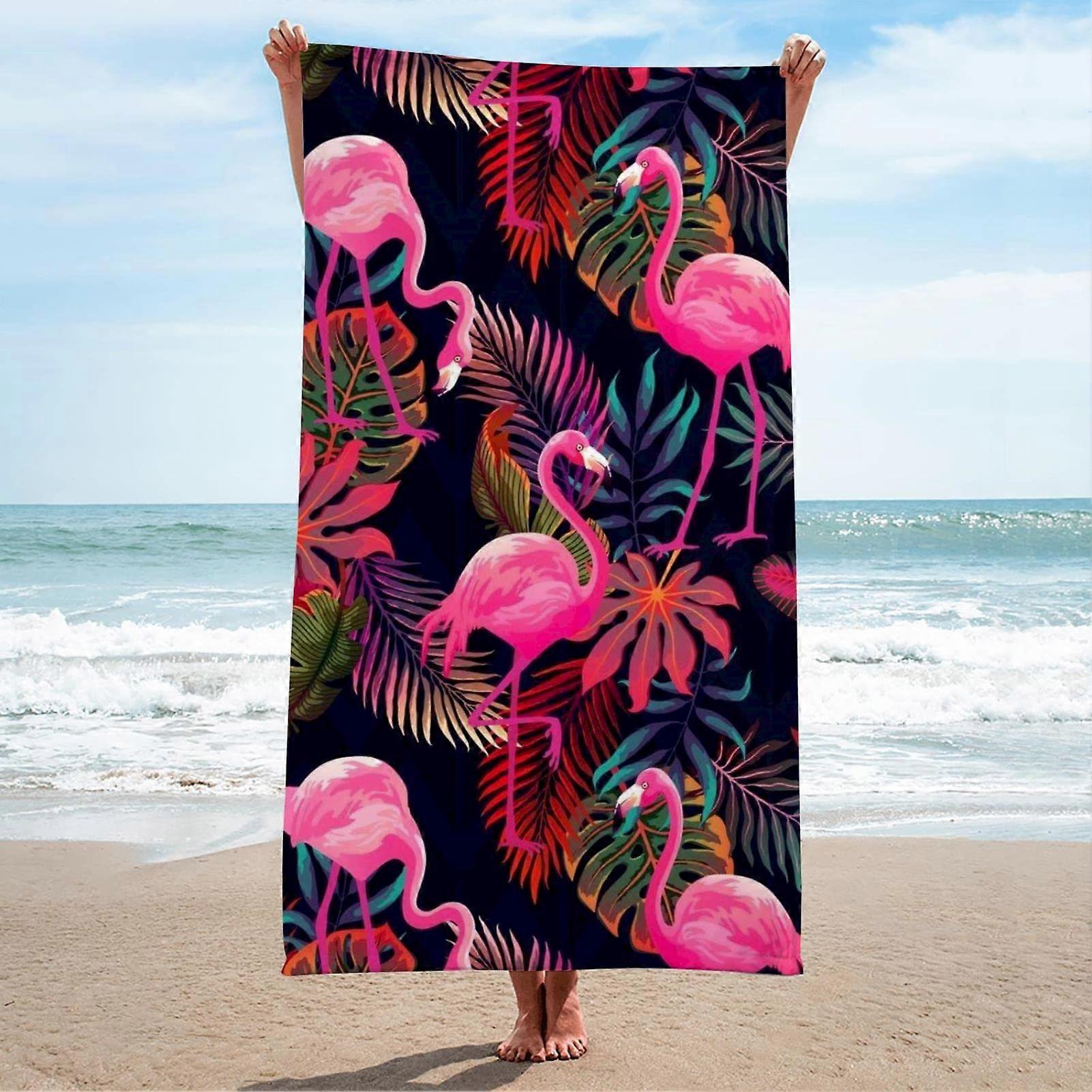 Kids Adult Quick Drying High Absorbency Beach Towel Swimming Towel Travel Microfiber Oversized Beach Towel