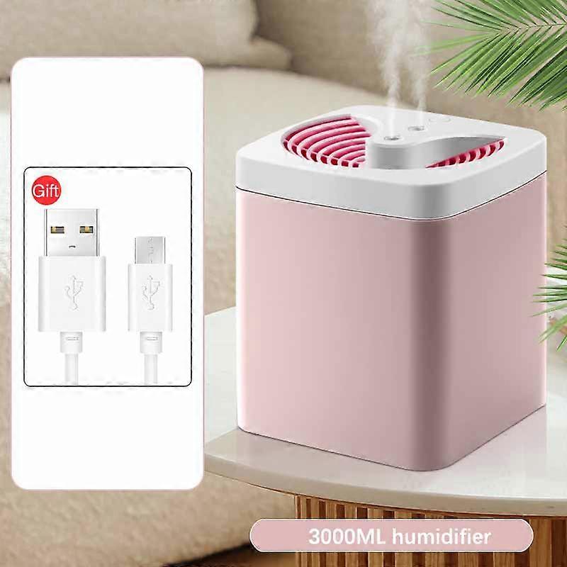 3000ML USB luftfuktare Dubbel sprayport eterisk olja aromaterapi diffusor