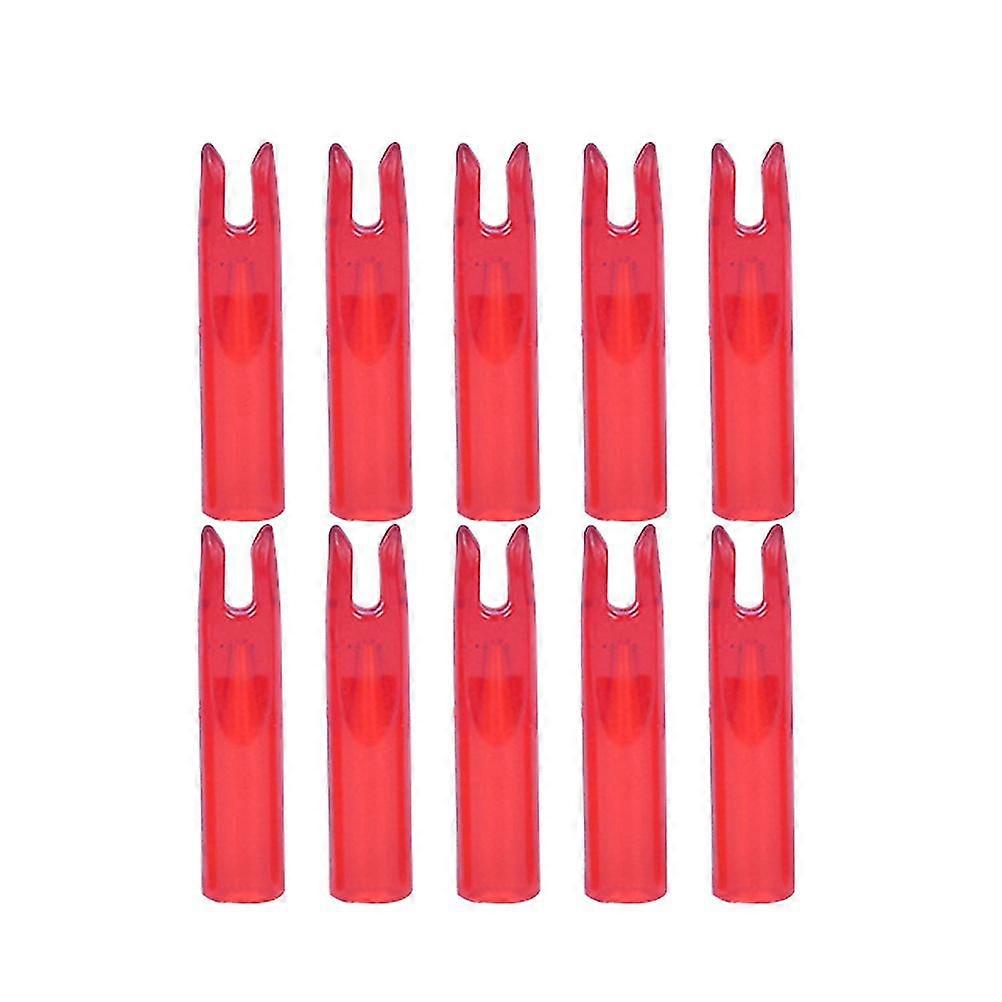 50pcs κόκκινο βέλος τοξοβολίας βέλος κυνηγιού ουρές εσωτερικό άκρο βέλους κατάλληλο για 6mm άξονα-καλό