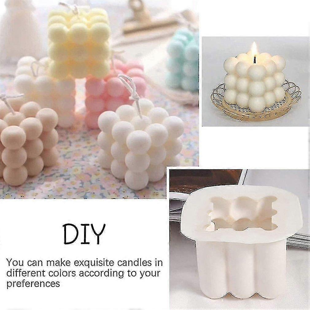 Diy Single Scented Candle Silicone Mold Non-stick Bubble Candle 3d Chocolate Baking Moulds Baking Tools For Soap