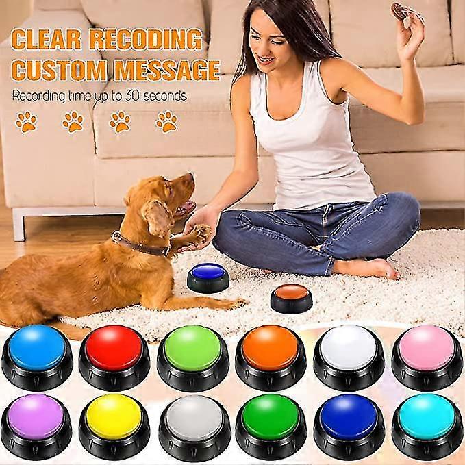 Pet Toy voice Command Buttons And Playback Talking Buttons For Cats Dog