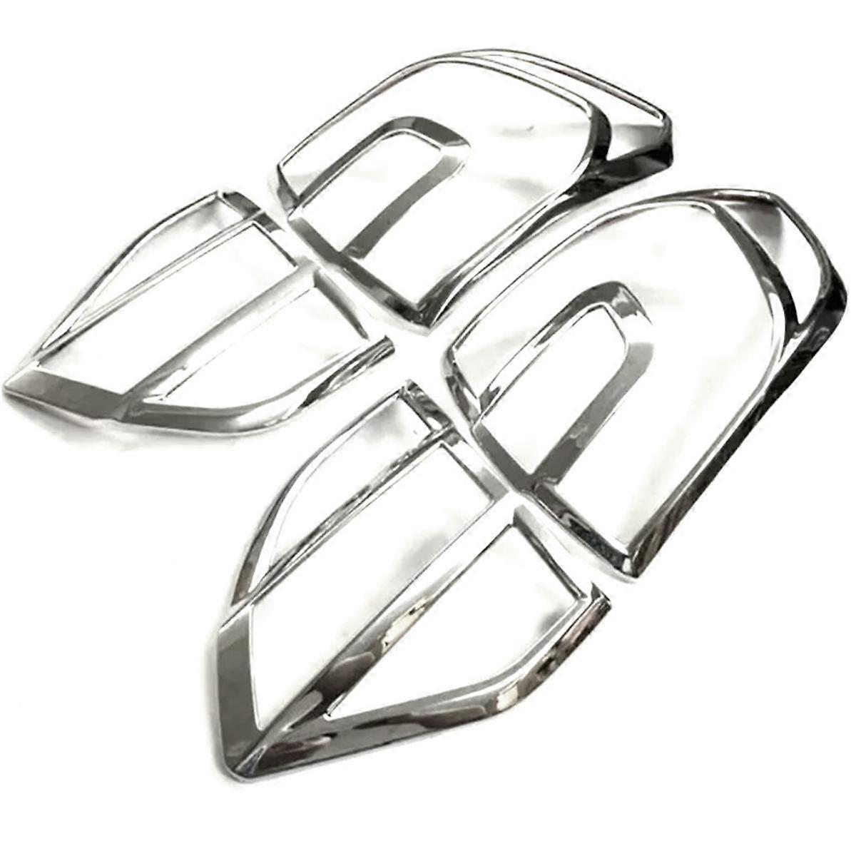 Chrome Tail Light Lamp Trim Tail Light Frame for Everest U375 2Nd Generation 2016-2018 Endeavour