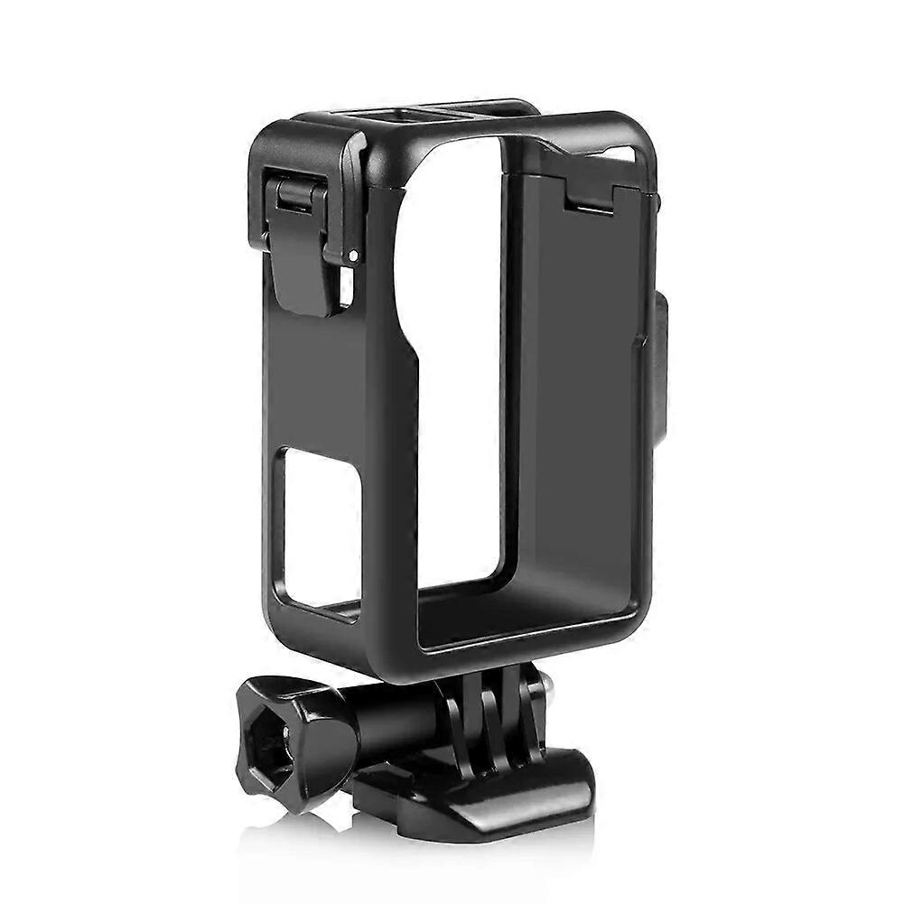 Plastic Camera Cage For DJI Osmo Action 3 4 Camera Frame Protective Housing Case With Cold Shoe Quick Release Buckle Accessory