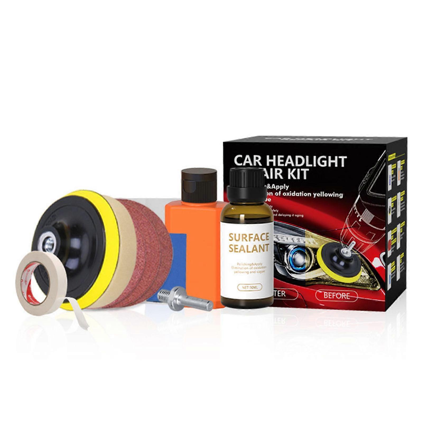 Car Headlight Refurbishment Repair Kit Portable Headlight Polish Agent