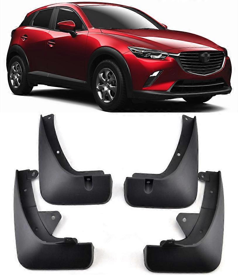 Genuine Front & Rear Splash Guards Mud Flaps For 2016-2024 Mazda CX3 CX-3