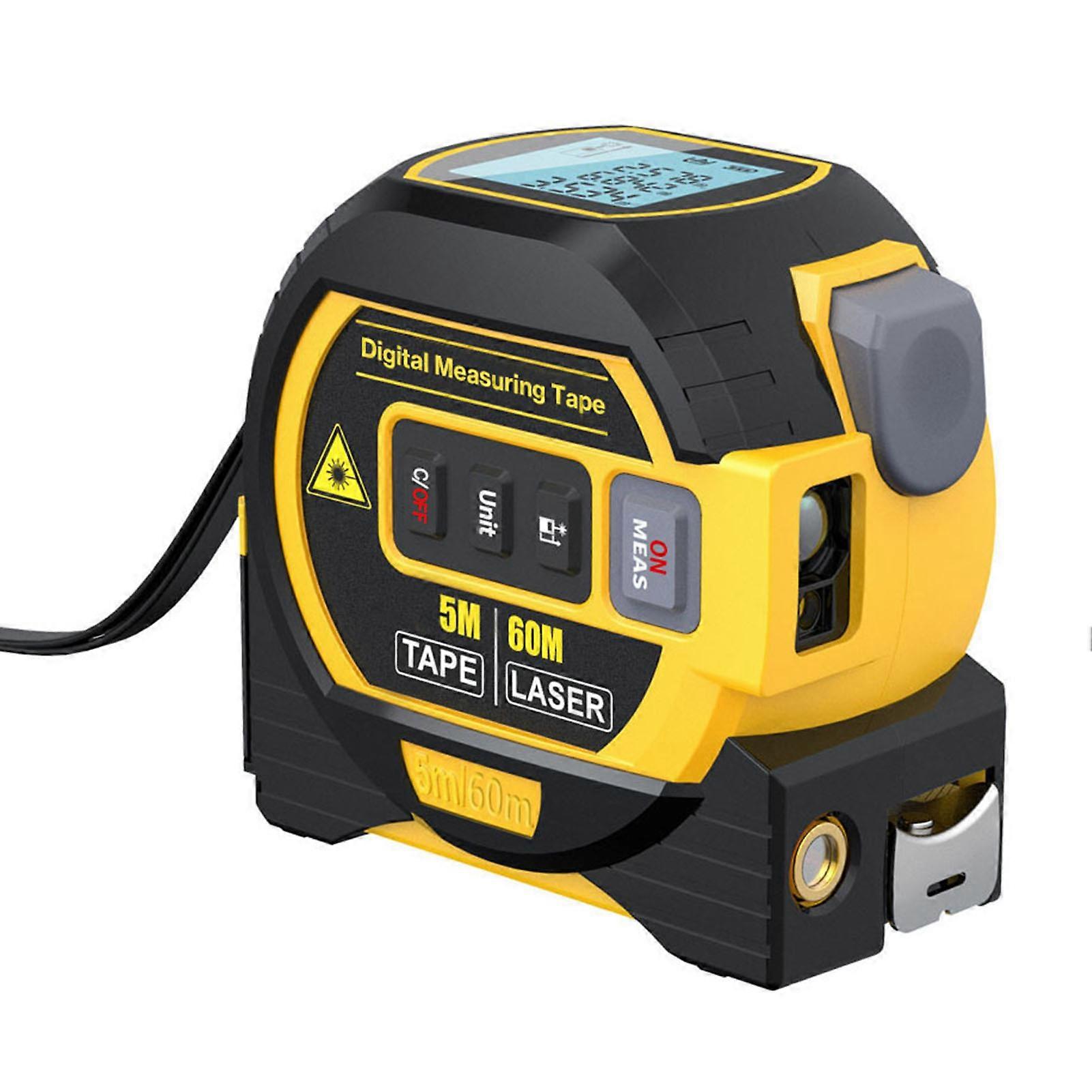 3 in 1 Tape Measure with Ranging and Crosshair Portable Lightweight Measure Device Hardware Tools