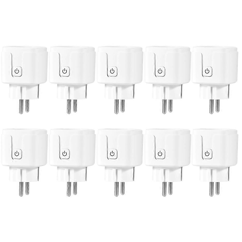 Adaptateur de prise WiFi intelligent 16A Télécommande Commande Vocale Moniteur De Puissance Prise Prise Fonction De Synchronisation Fonctionne avec Alexa Google Home Tuya
