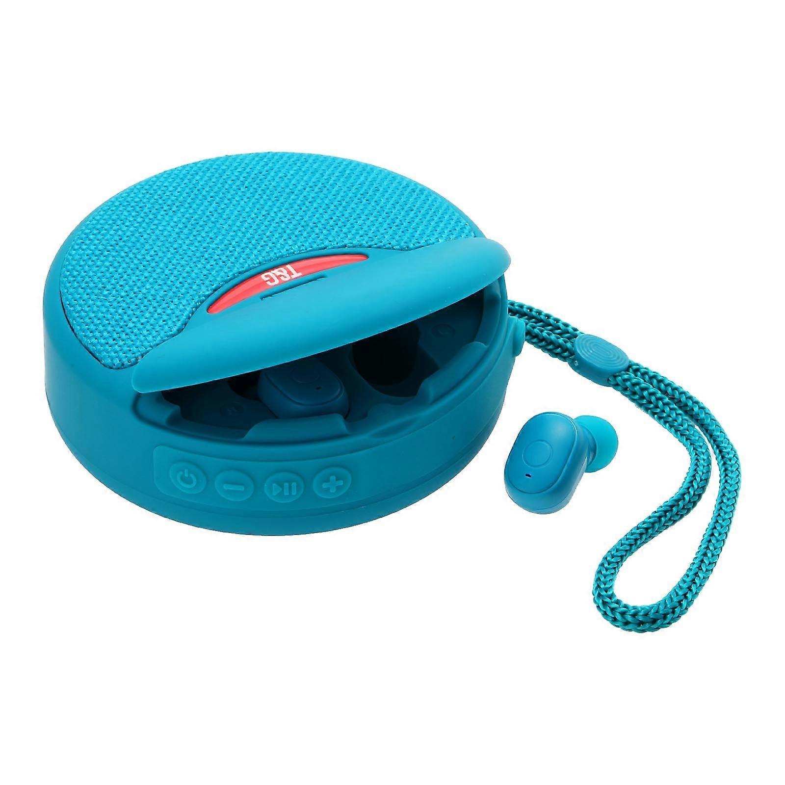 Wireless Bluetooth Speaker Wireless Earphone Two-in-One Stereo Hands-Free Earbuds