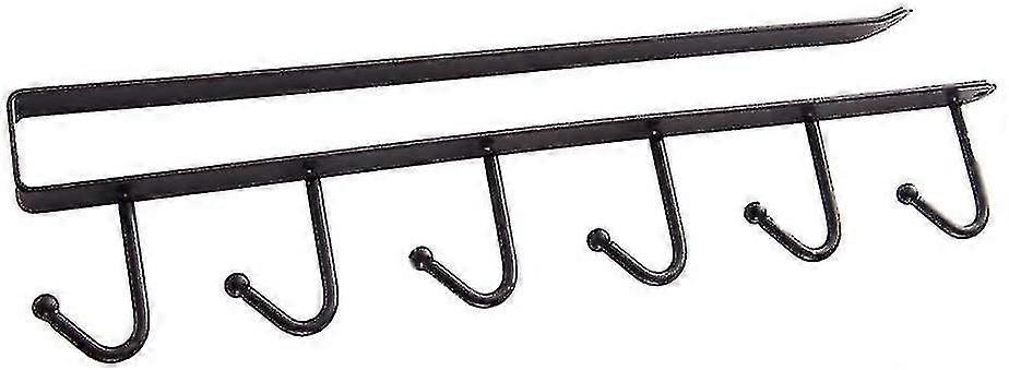 Cup Holder, Cupboard Insert Cup Holder Hooks Without Drilling For 6 Cups, Hooks