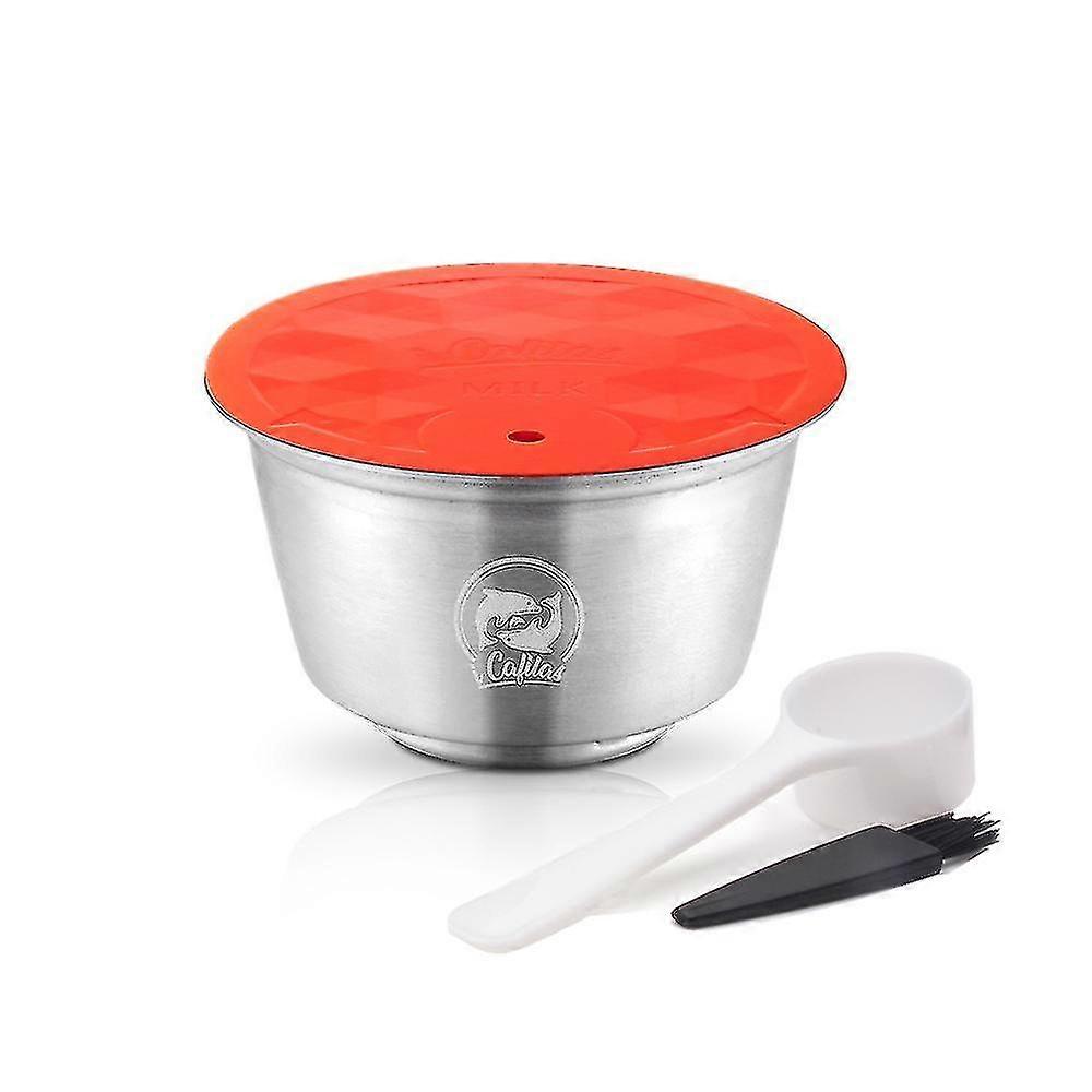 Reusable Milk Capsule Stainless Steel Refillable Milk Foam Pod Compatible