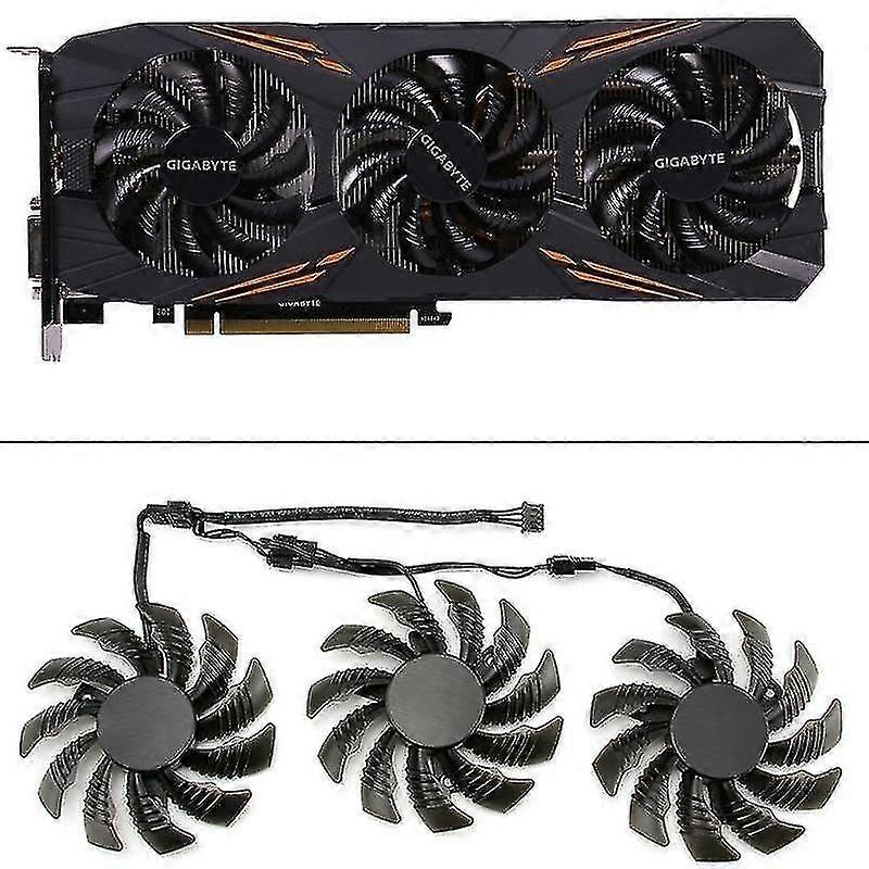 3 قطع 75 مم T128010su مروحة تبريد متوافقة مع جيجابايت أوروس GTX 1080 1070 Ti مروحة الألعاب Gtx 1070ti G1 Gaming