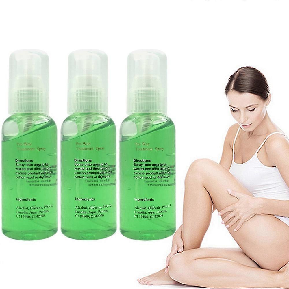 3X 60ml 100% טבעי לצמיתות הסרת שיער ספריי טיפול הסרת שיער נוזלית
