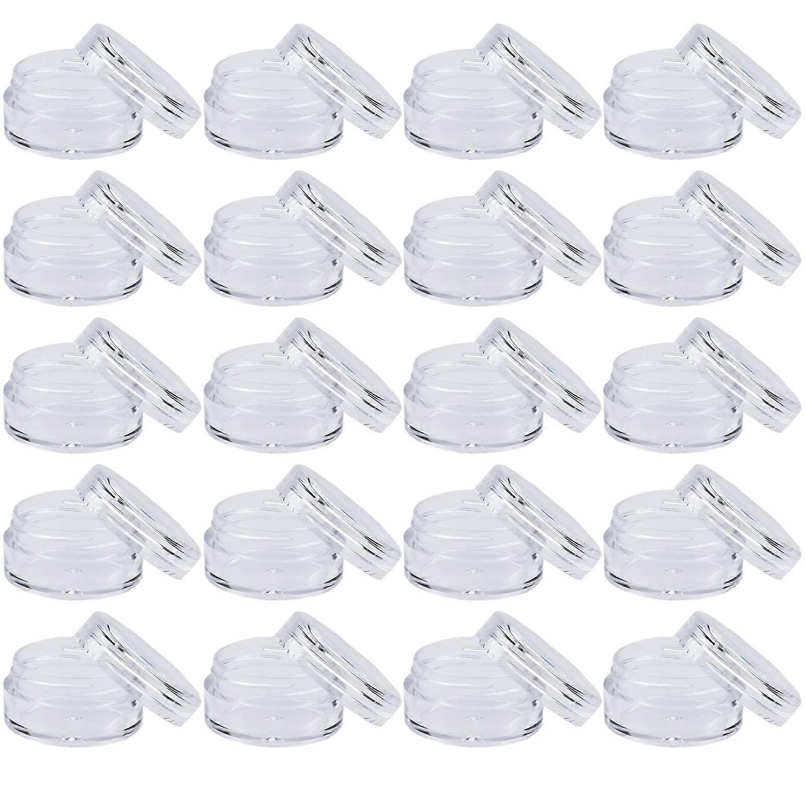 20 Pcs Travel Cosmetic Jar Pots 5ml Creams Make-up Sample Containers with Lids for Women Glitter Nail Art Storage Bottles