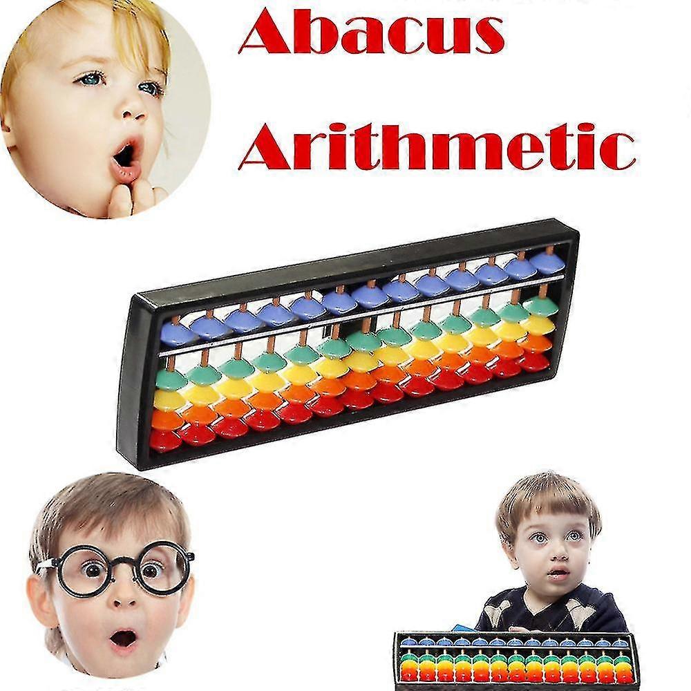 Rods Colorful Beads Plastic Abacus Arithmetic Soroban Kid's Calculating Tool Toy