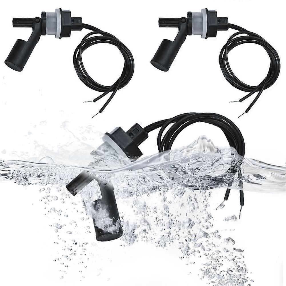 3PCS Float Switch Side Mount Horizontal Liquid Float Switch Plastic Water Level Sensor Liquid Level Sensing Float Switch