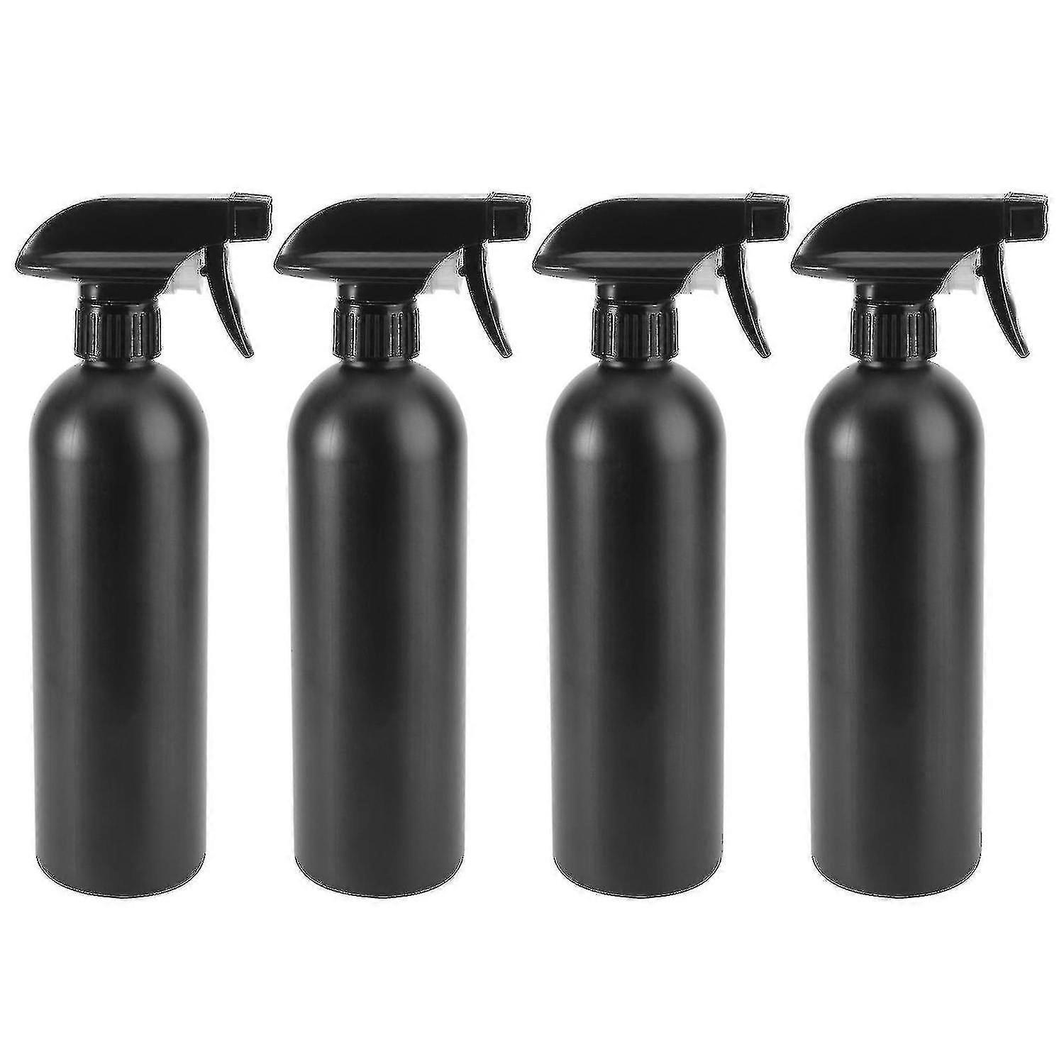 4pcs 500ml Plastic Empty Spray Bottles Portable Automobile Supplies Creative Round Shoulder Bottles