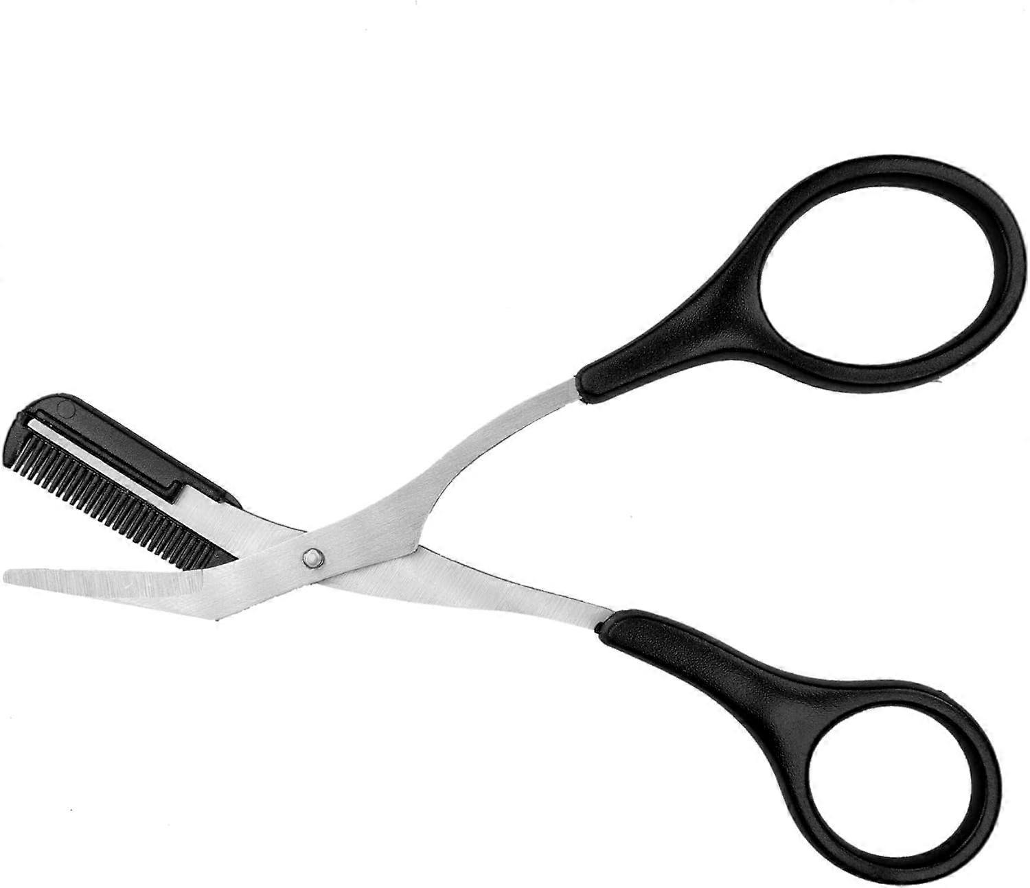 Eyebrow scissors Trimmer Scissors with comb for shortening eyebrows and eyelashes for women and men - Eyebrow scissors with comb - Eyebrow trimmer