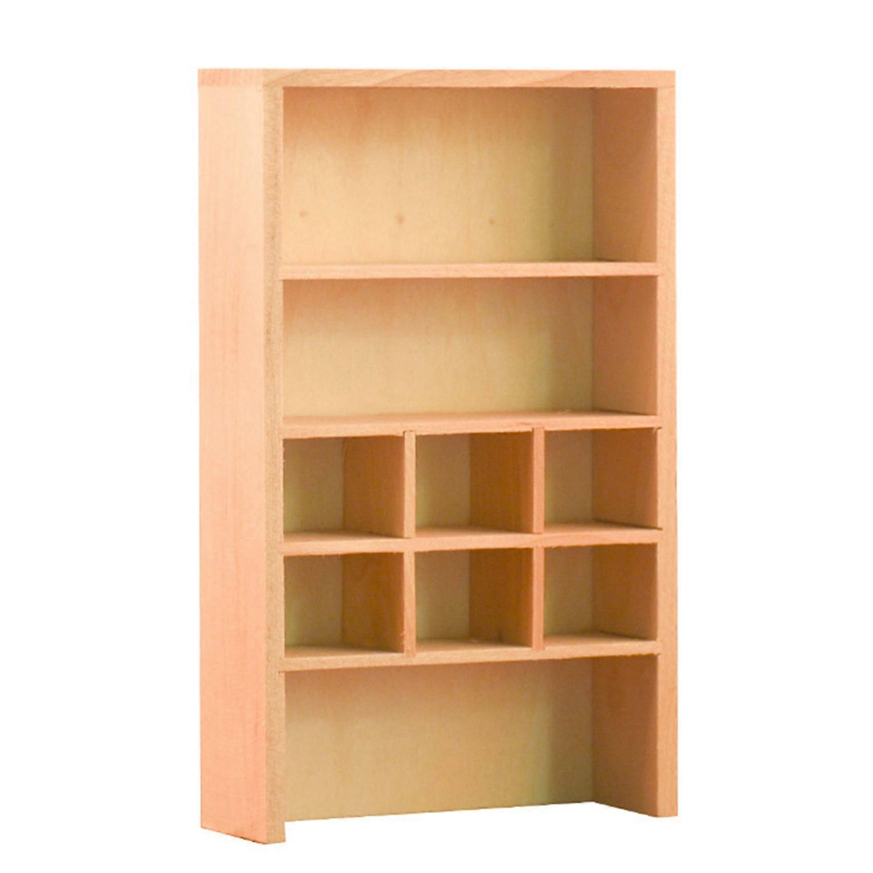 1/12 Miniature Bookcase Display Cabinet Life Scene Mini Bookshelf Cupboard Cabinet Furniture Model