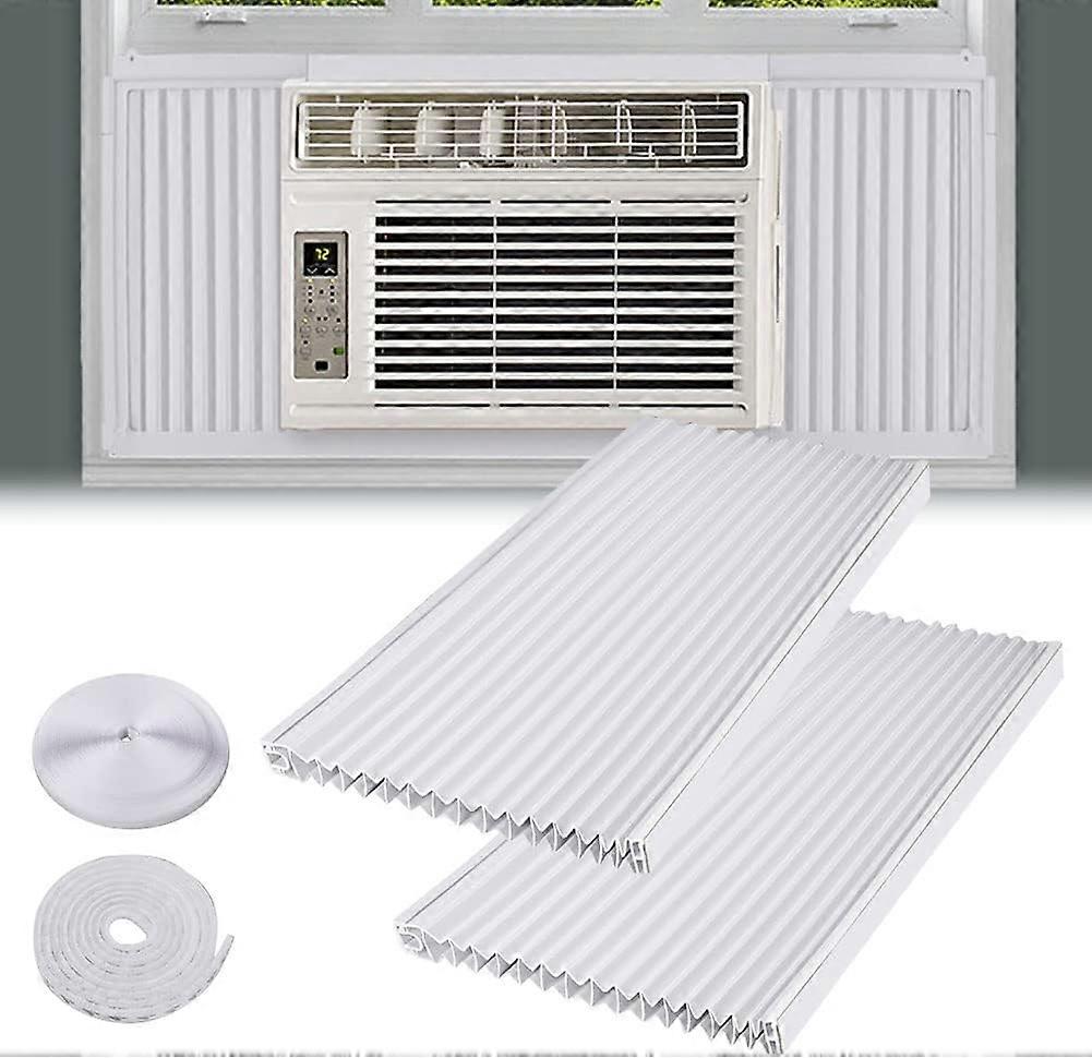 Window AC Side Panel Kit, 2 Pack 17" H x 10" W Double Layers Air Conditioner Insulated Panels Kit