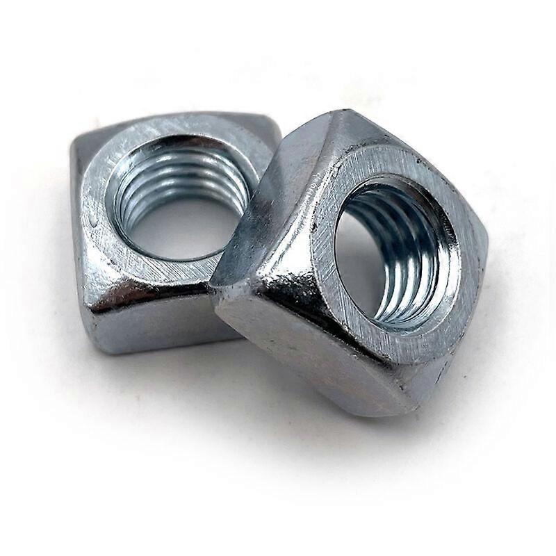 Firkantet mutter M8, rustfritt stål lav form, 20 stykker