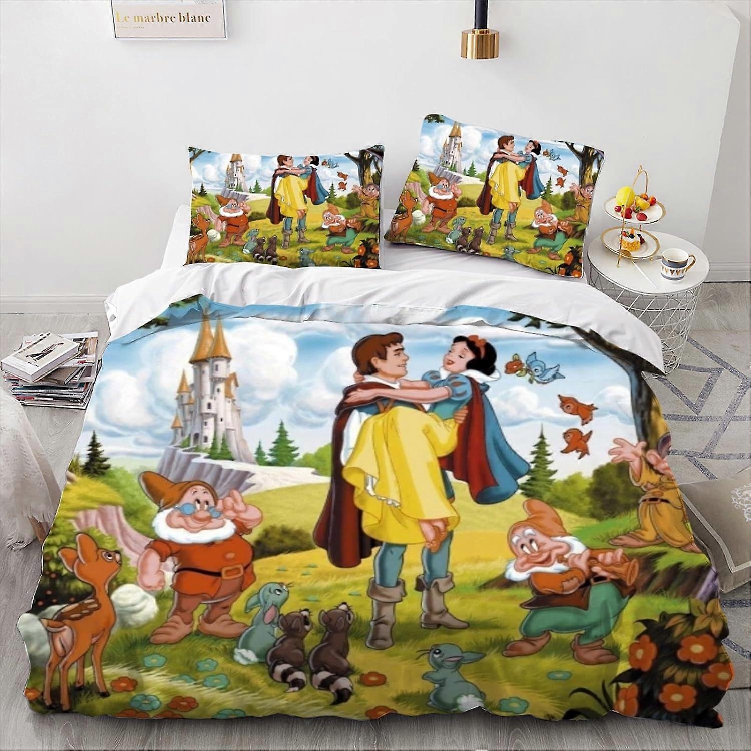3D Mickey Mouse Duvet Cover Set Soft 3 Piece Bedding Set boys Print Pattern Comforter Cover Set with Pillowcase Quilt Cover with Zipper 260x220cm (135