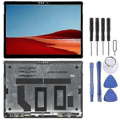 Replacement Lcd Screen Compatible with Microsoft Surface Pro X 1876 M1042400 With Digitizer Complete Assembly Black)