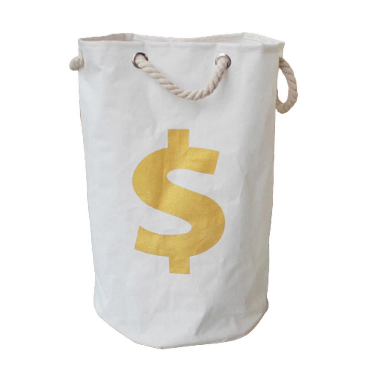 Folding Toys Clothes Laundry Storage Basket Organizer with Drawstring Handles