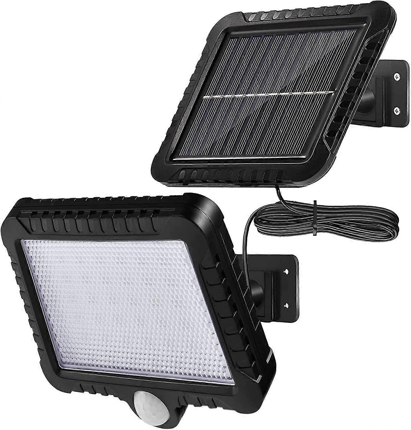 outdoor solar light with motion sensor ip65 waterproof led floodlight with 5m cable 120 lighting angle