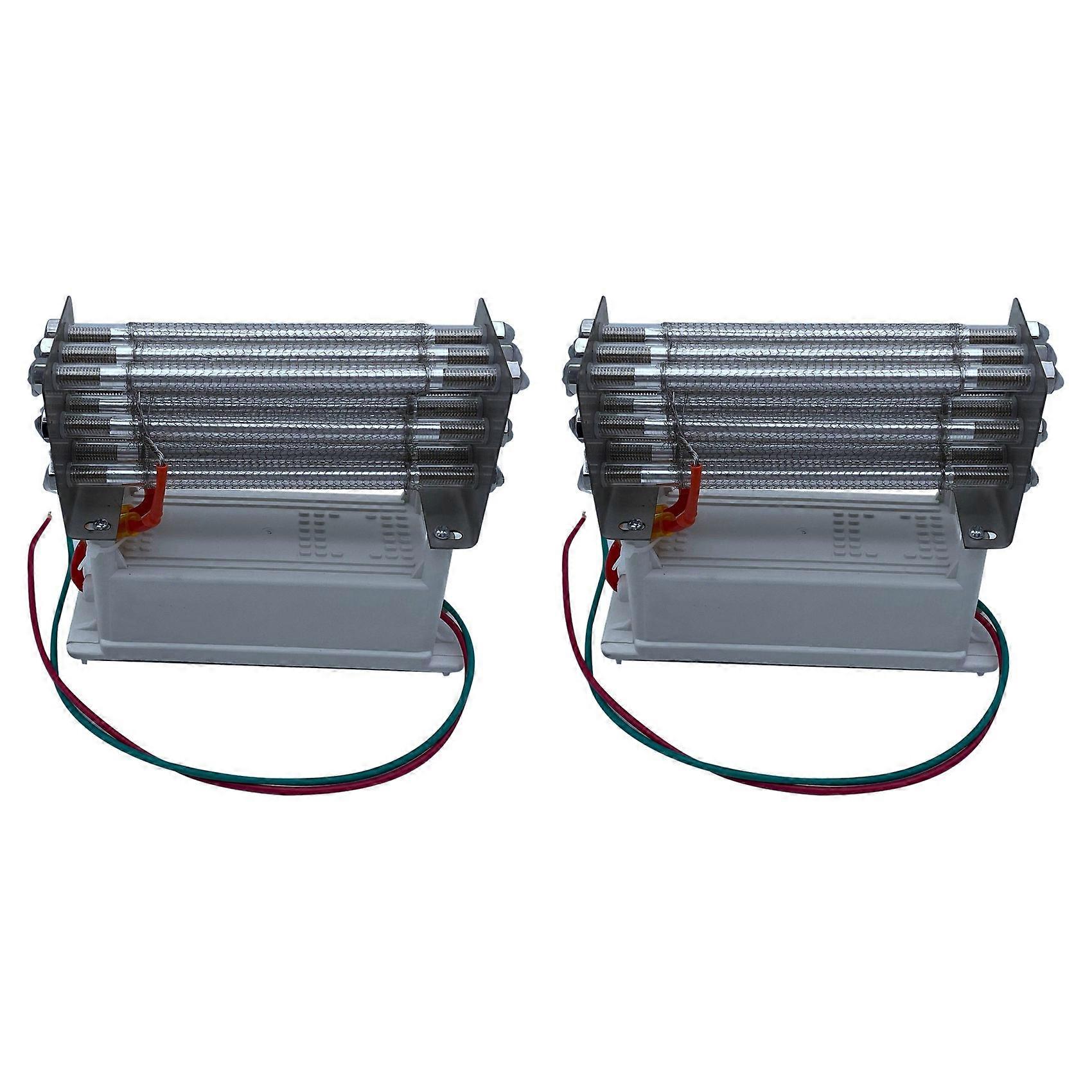2X 27G Ozone Generator Air Purifier O3 Quartz Tube Air Ozonator Stainless Steel Electrode Ozonizer