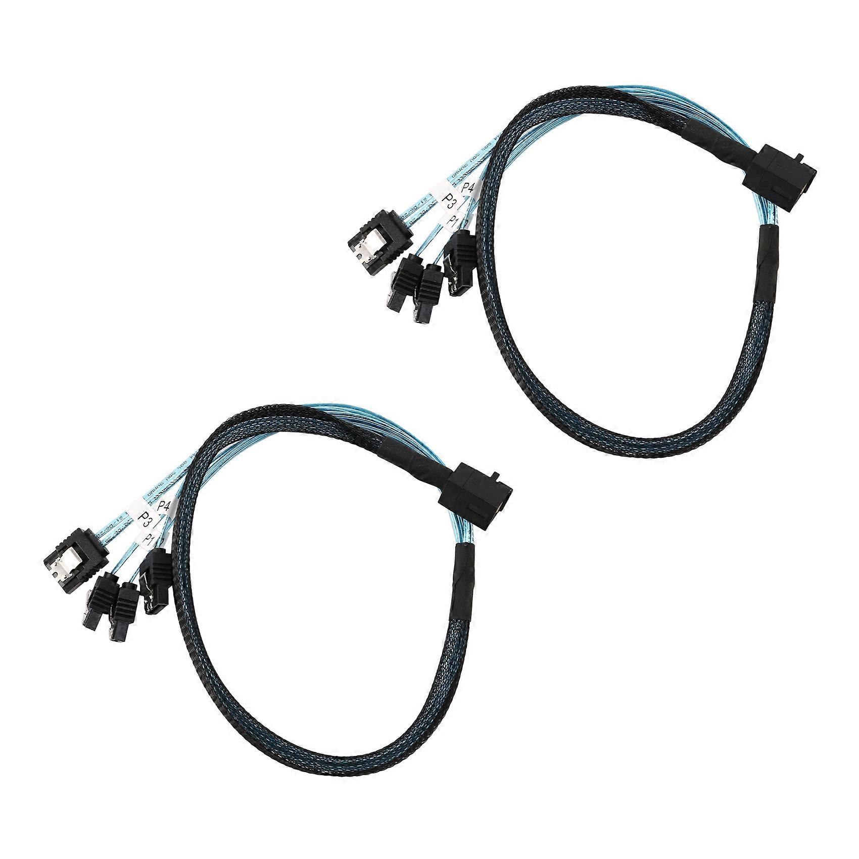 2X Internal Mini to SATA Cable, SFF-8643 to SATA Forward Breakout Compatible with Raid Controller H