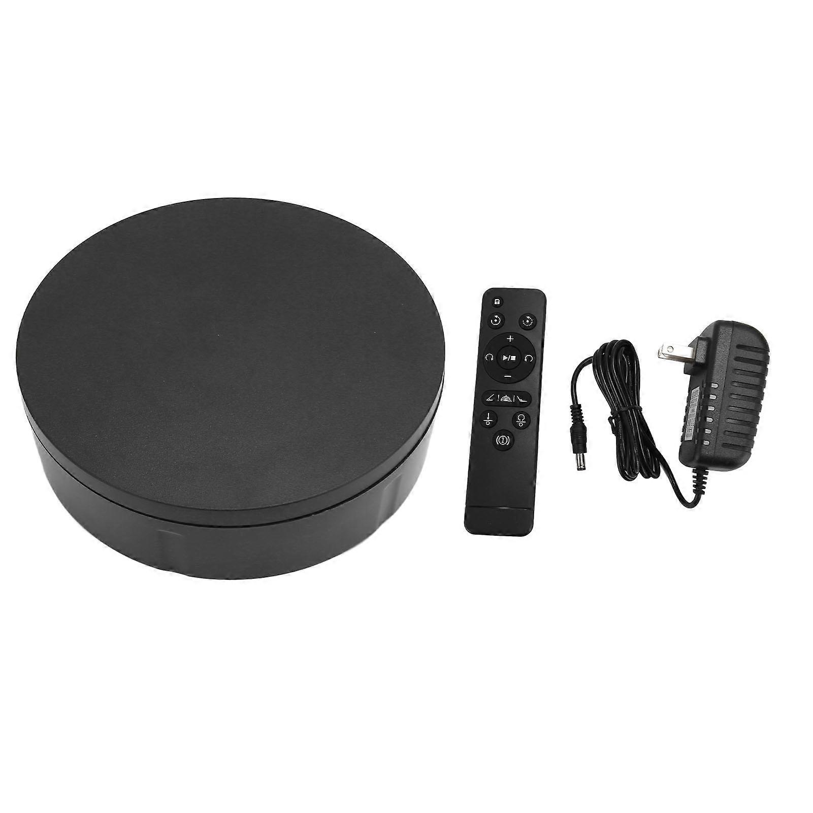 Rotating Display Stand 110lb Adjustable Speed 360 Degree Rechargeable Motorized Turntable with Remote for Model 100?240V US Plug