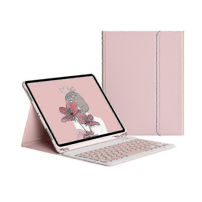 Custodia con tastiera per Ipad 9th 8th 7th 10.2 pollici 2021 2020 2019 - YX Rosa