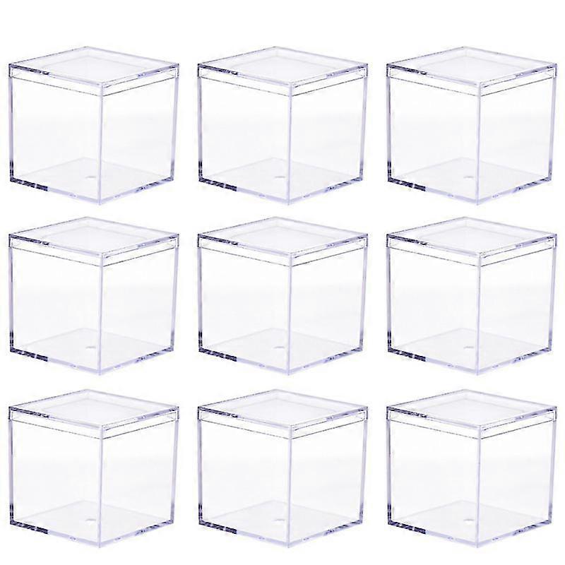 9pcs acrylic storage containers durable candy chocolate snack storage boxes