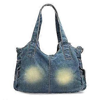 Damen Achseltasche Denim - Große Kapazität Schultertasche 29x38x14cm