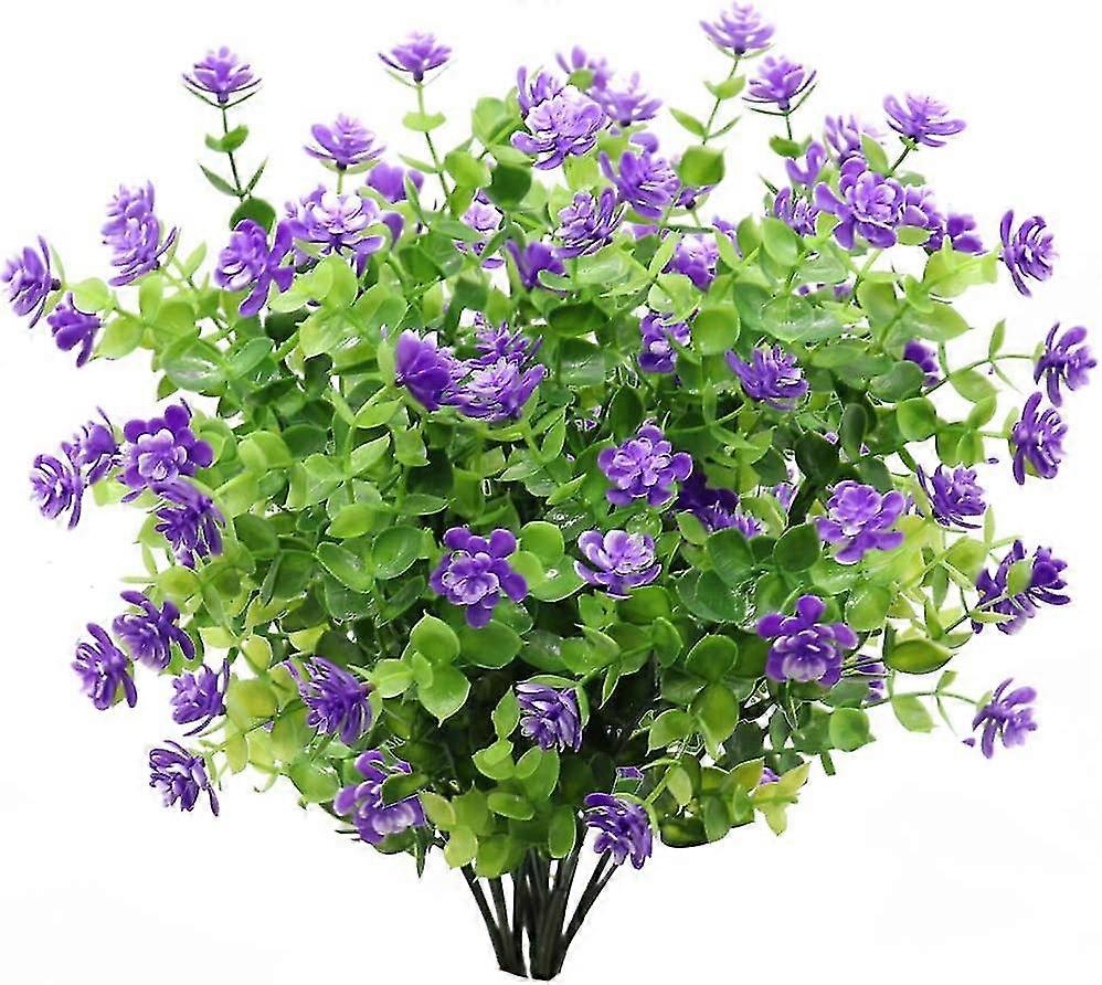 4 Bouquet Artificial Eucalyptus Flower Uv Resistant