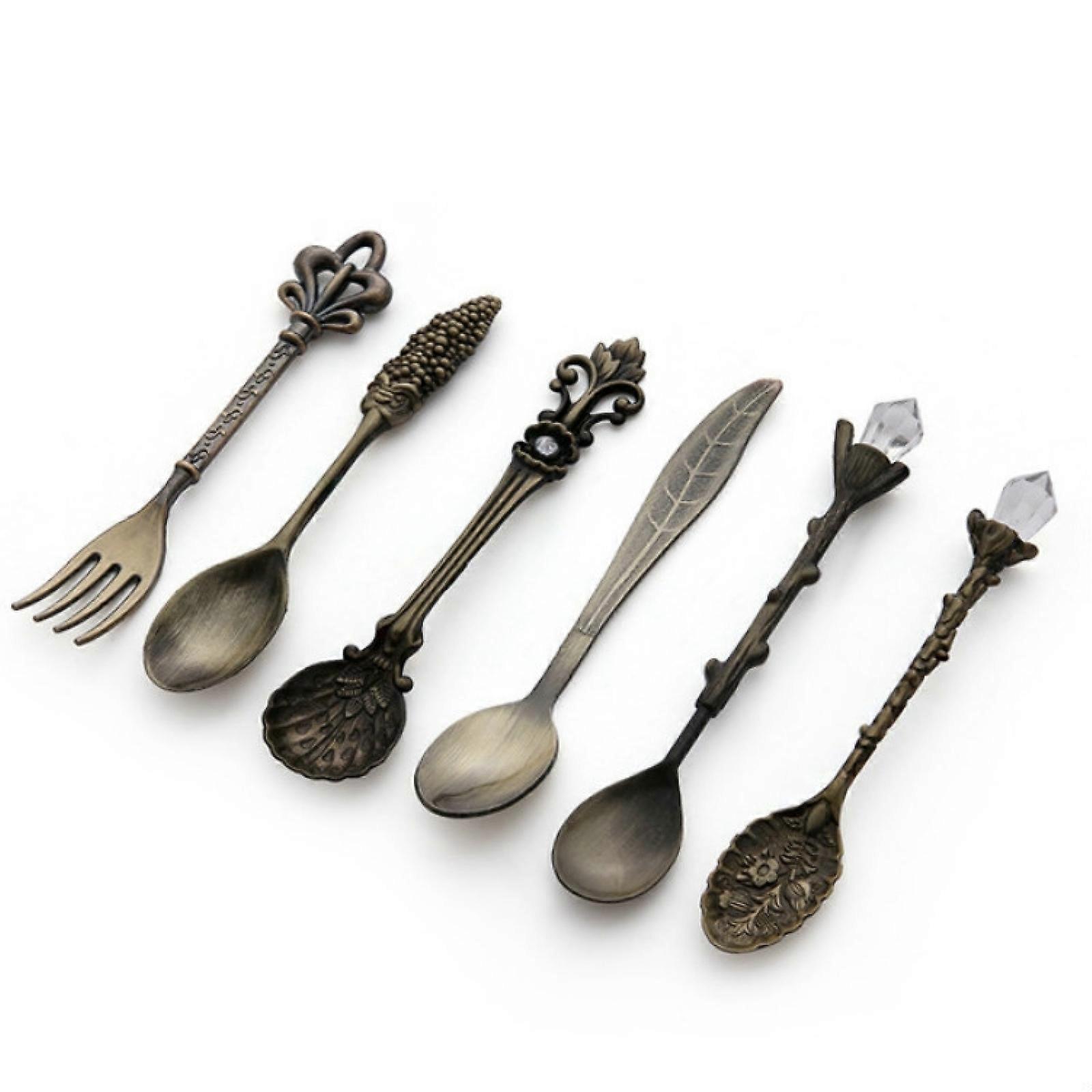2Sets Vintage Mini Coffee Spoons Suit