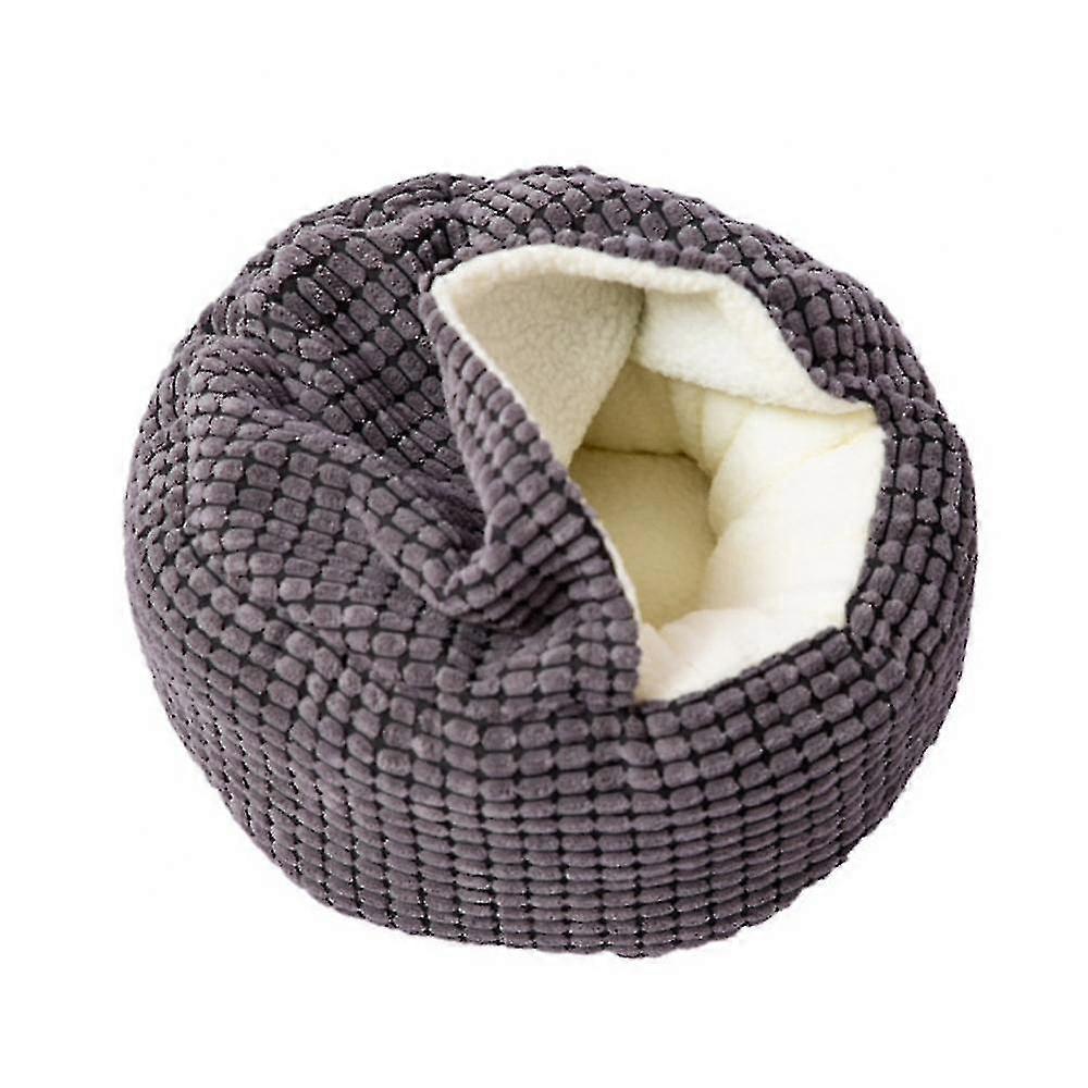 Luxury Orthopedic Dog And Cat Bed With Hooded Blanket For Warmth And Security - Machine Washable, Water/dirt Resistant Base