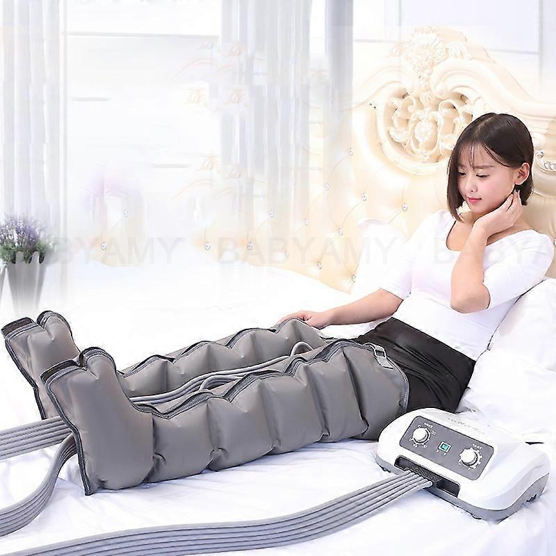 Impacchi per gambe a compressione d'aria Massaggiatore per la circolazione degli impacchi per le gambe Massaggiatore a compressione pneumatica per piedi sanitari per rilassarsi perdere peso