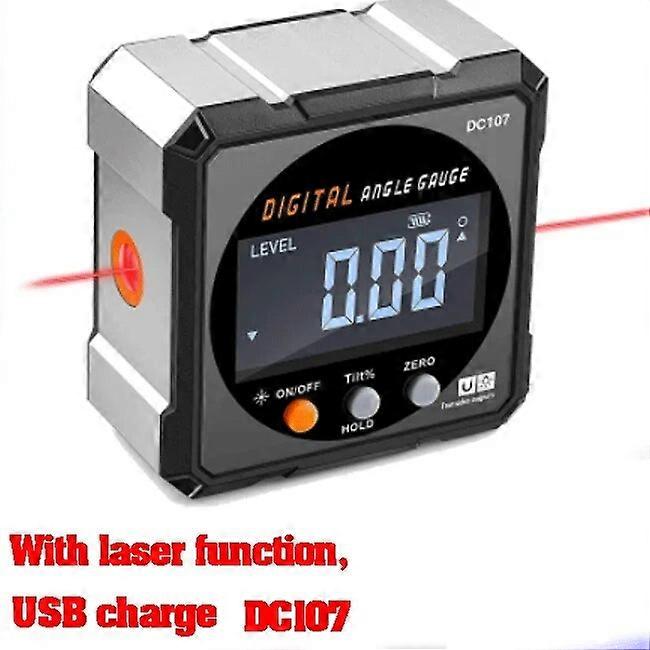 Λέιζερ Ψηφιακό μοιρογνωμόνιο Κλίση μοιρογνωμόνιο Laser USB Κλίση Επίπεδο Ανιχνευτής γωνίας Γωνιόμετρο Μαγνήτης Εργαλείο μέτρησης κλίσης