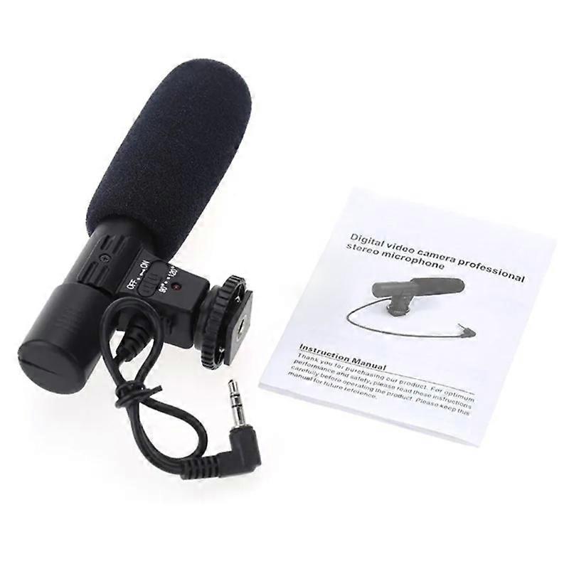 MIC-01 Professional Condenser Microphone 3.5mm Stereo Recording Interviews
