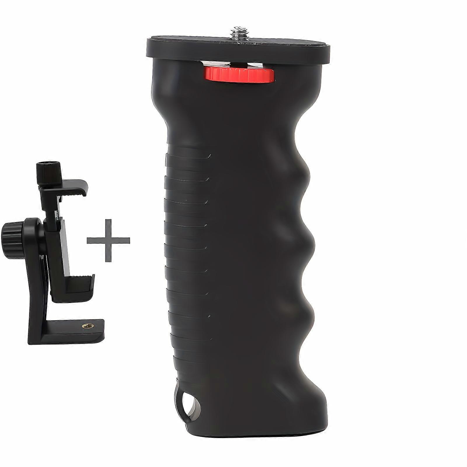 Equipped with a large 360 degree rotating mobile phone holder, handheld sports phone camera holder, handle holding stabilizer, 1/4 screw connector uni