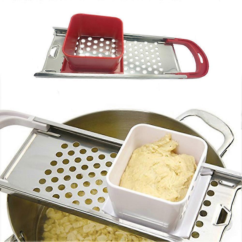 Spaetzle Maker RVS Blade Kitchen Cooking Tool Egg Noodle Pasta (Rood)