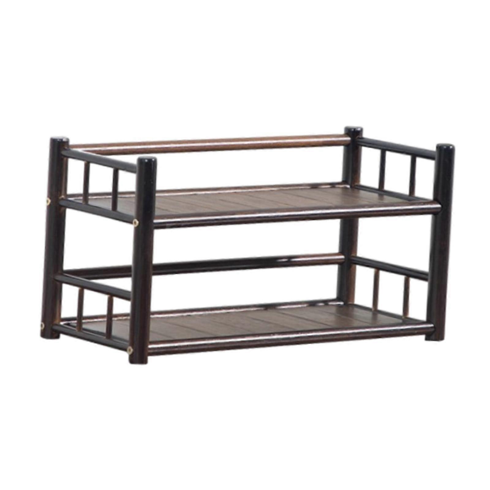 Tabletop Rack Multilayer Teatop Holder Stand for Dormitory Office Home Decor 2 Tier